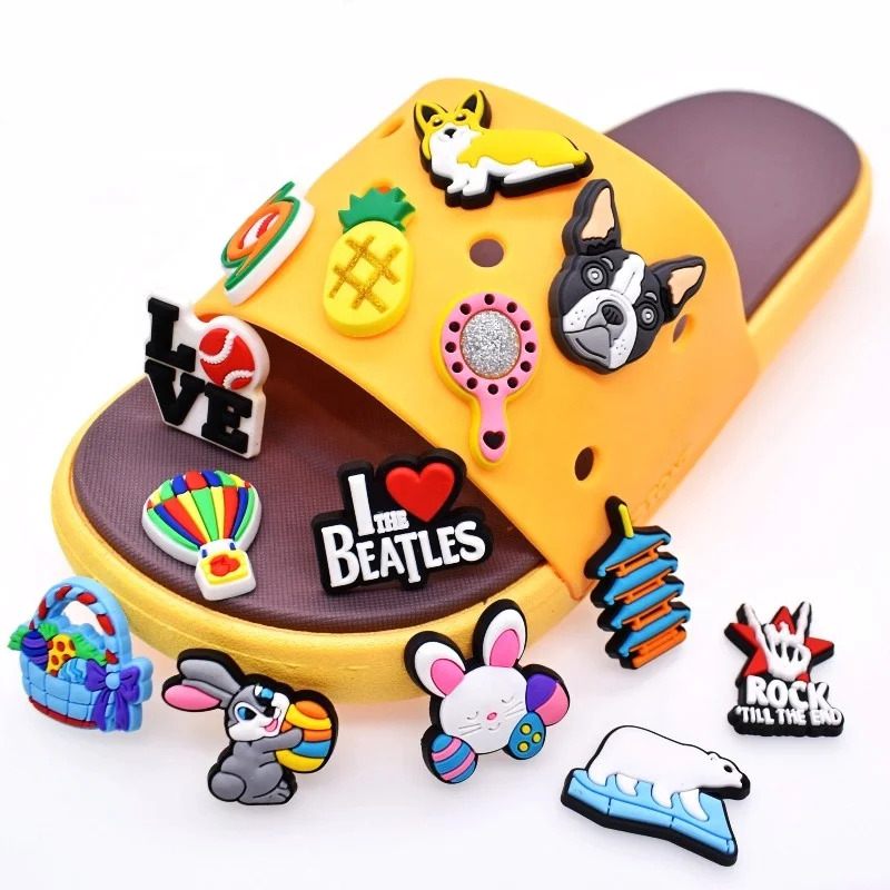 

Kids Pop Japan Korea Cartoon Shark design Beautiful Clog charms Shoe Accessories