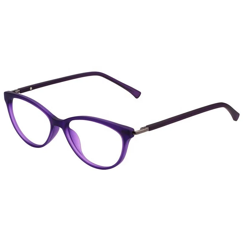 

Latest Design High Quality Plastic Glasses Women Eyewear Optical Eyeglasses Frames, Purple