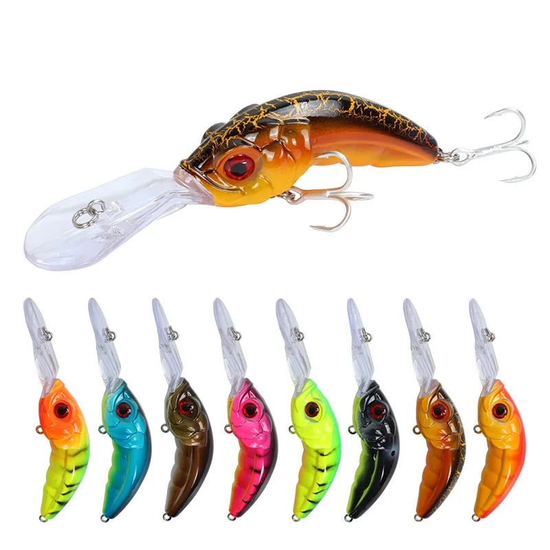 

crankbait pesca 10cm 12.8g trout floating fishing lures gear, 10 colors