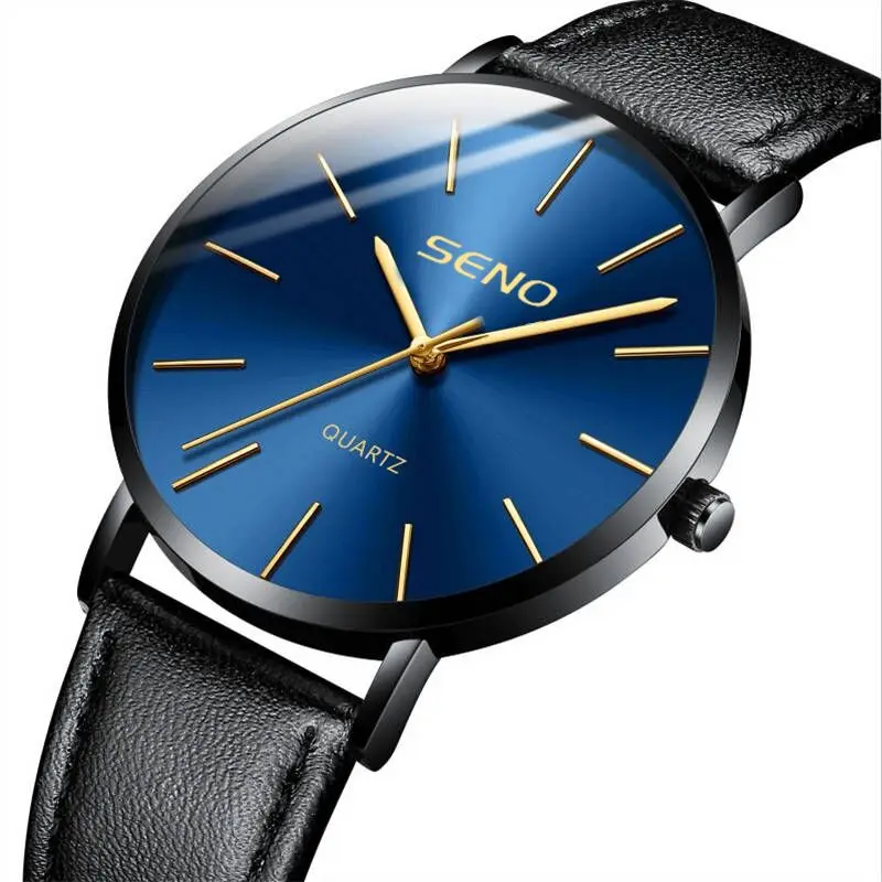 

2021 SENO Hot Selling Minimalist Quartz Business Fashion Wholesale Male Wrist Watch With Low Price