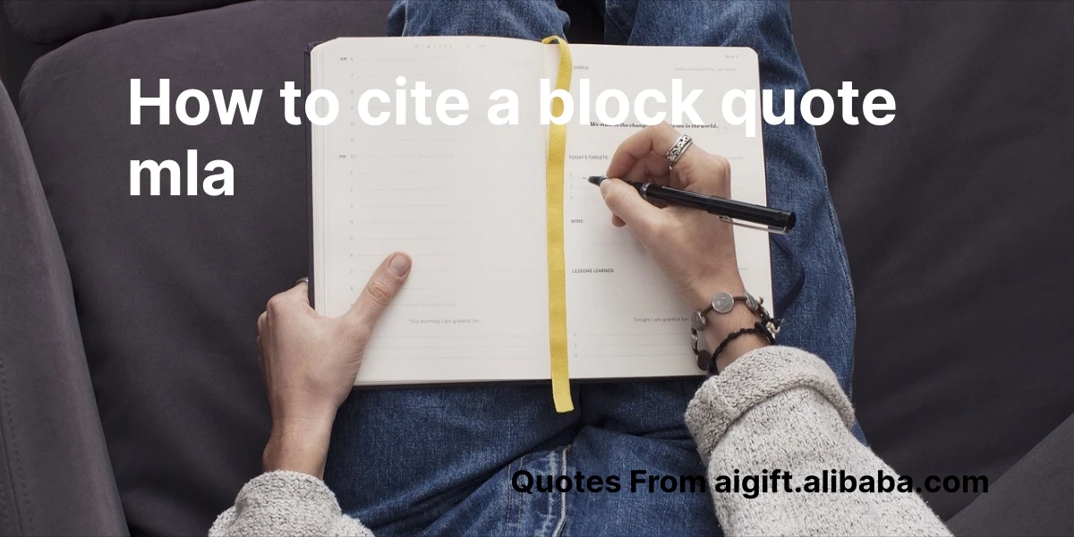 how to cite a block quote mla