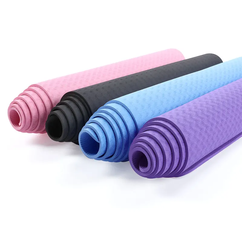 

Jointop Personalized 6mm Eva Foam Thick Suede Printed Pu Custom Eco Friendly Tpe Pilates Yoga Mat With Bag, Stock color or customized