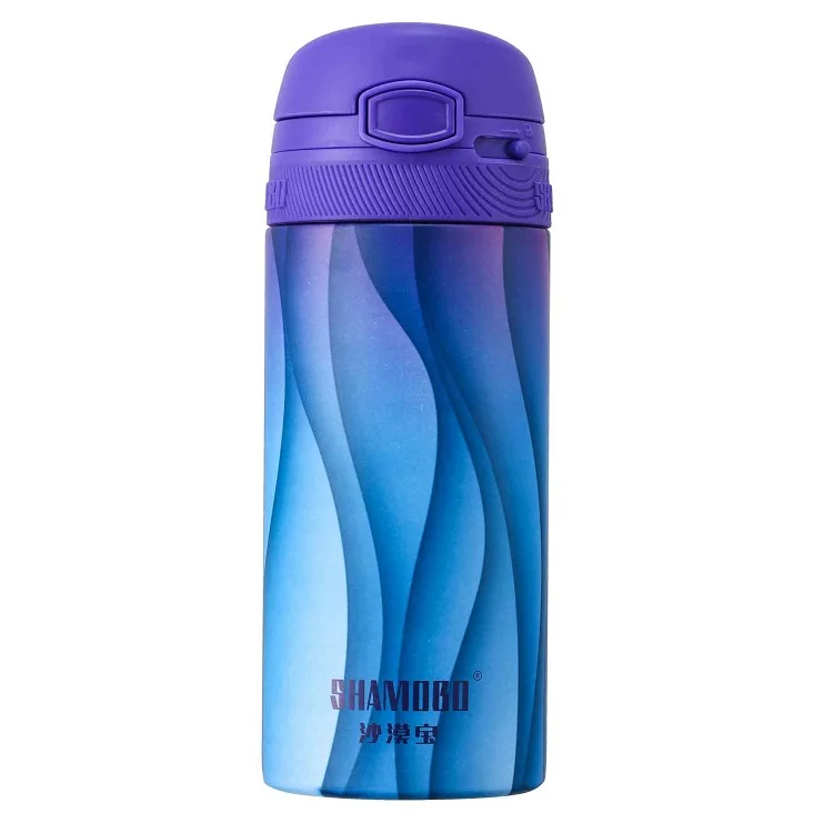 

High quality durable using various Ladies bouncing lid Vacuum Insulated 316 Stainless Steel 400ml Water Bottle, Aurora