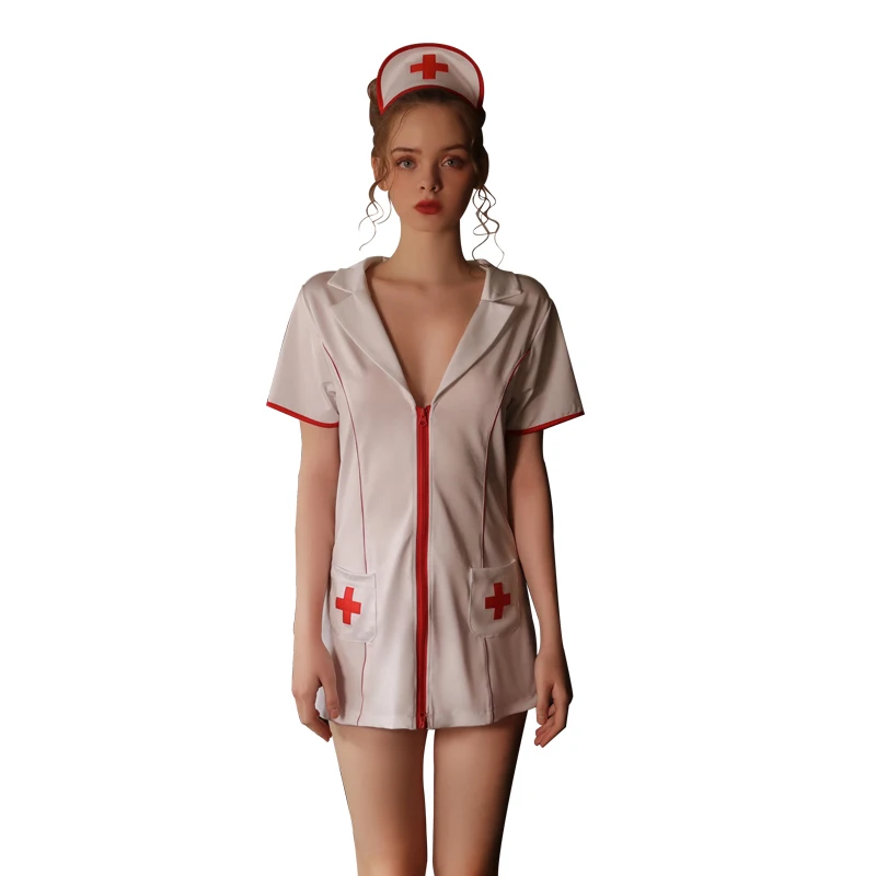 

Sexy lingerie nurse temptation sexy lingerie Hollow Out Open Hospital Teddy Nurse Cosplay Lingerie Uniform set