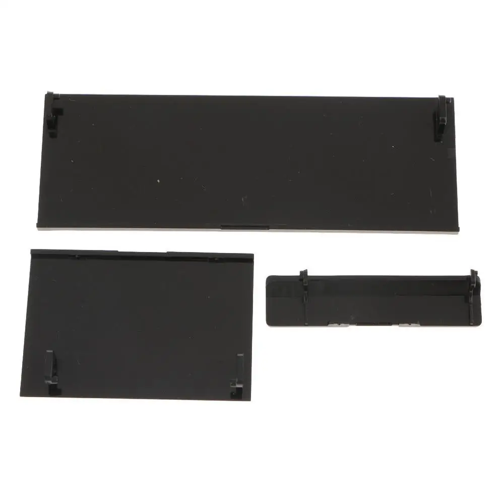 

3-in-1 Door For Wii Console slot cover flap replacement set of 3, Black white