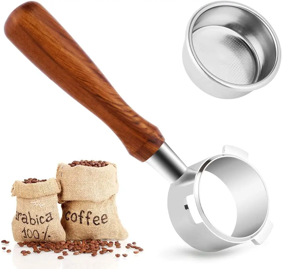 

Natural wooden coffee handle filter Espresso Press