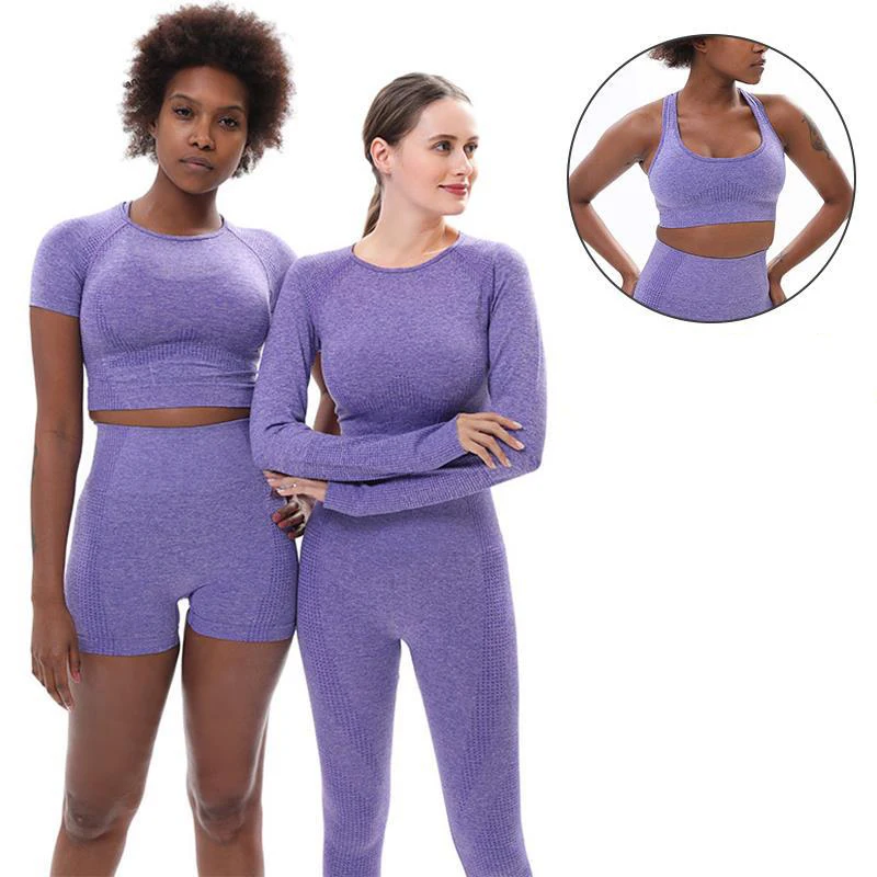 

Tiktok Amazon Seamless Yoga & Pilates 2/3/4/5 Piece Gym Fitness Sets Clothing For Women Fabletics Powerhold Ectiva Sportswear