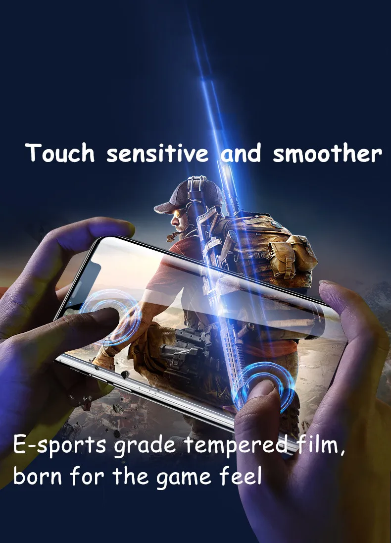 Anti-fingerprint privacy tempered glass for iphone 11 pro max screen protector