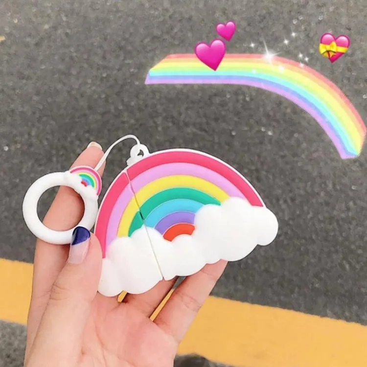 
3D Designers Fashion Shockproof Silicone Case Keychain Charging Case Protective Holder Silicon for Airpods 1 2 for Airpods Pro 