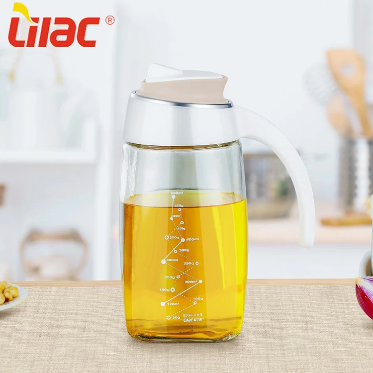 

Lilac German quality Olive Oil Glass Dispenser Bottle & vinegar cruet Container set, Soy Sauce Dispenser