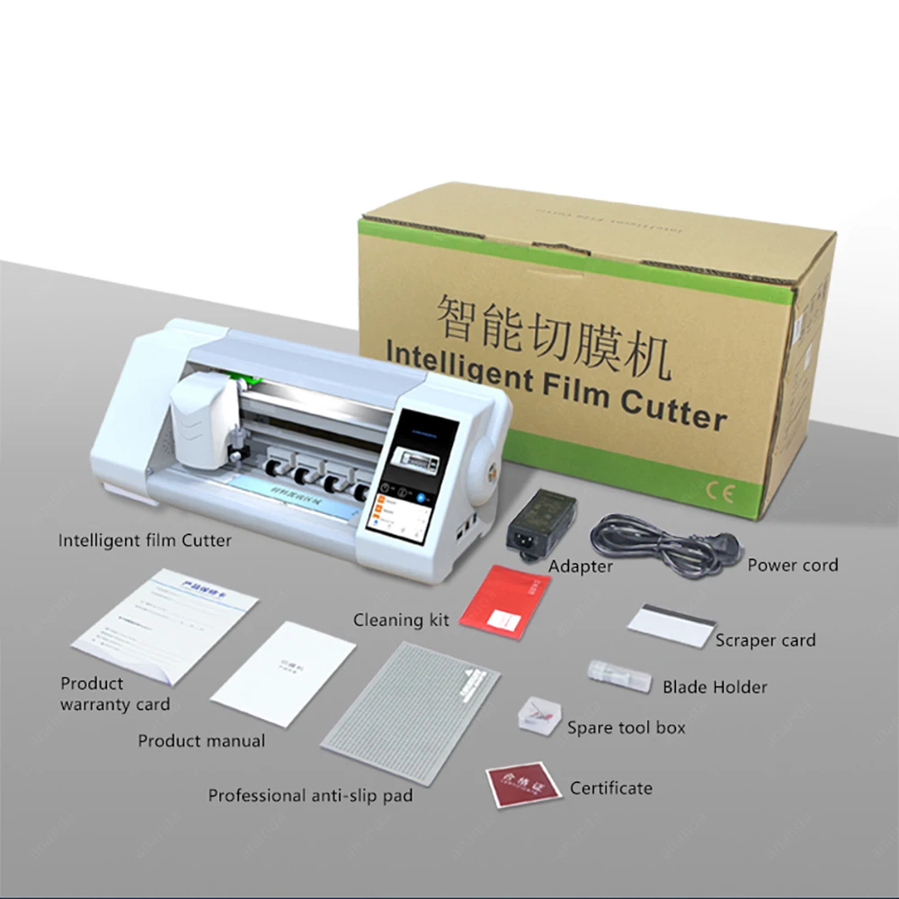 

Hydrogel Film TPU Cutting Machine With Touch Screen Intelligent Screen Protector Cutter, White