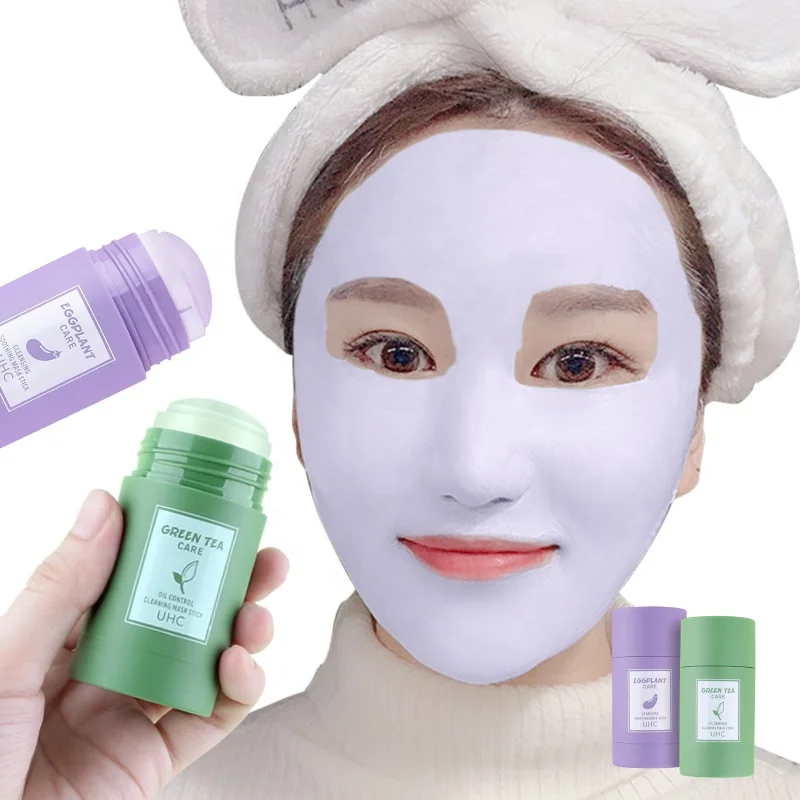 

Wholesale 40g Cleansing Moisturizing Silk Sleeping Mask Eggplant Green Tea Mask Stick
