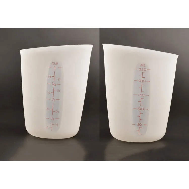 
250ml measuring cup pet food & silicone measuring spoon set & silicone wine measuring cup 