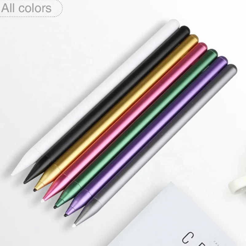 

1.7mm Precision POM Tip Active Touch Stylus Pen Power Saving Metal Colorful Stylus Pen for 2018 iPad pro or Later, White & black