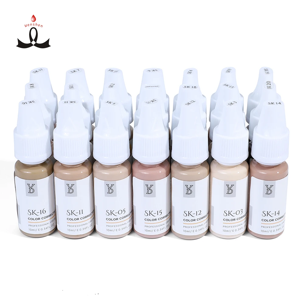 

New Arrival YD PMU Camouflage Ink Skin Tone Permanent Make Up Tattoo Pigments Stretch Mark Camouflage Pigments