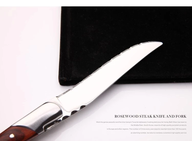 Nordic Retrogression 2pcs Knife And Fork Wooden Handle Cutlery With