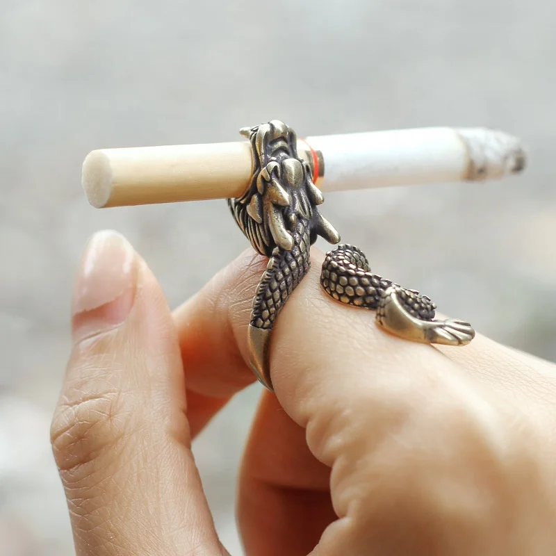 

Brand New Vintage Cigarette Holder Ring Smoking Accessories With Great Price, Ancient gold, ancient silver