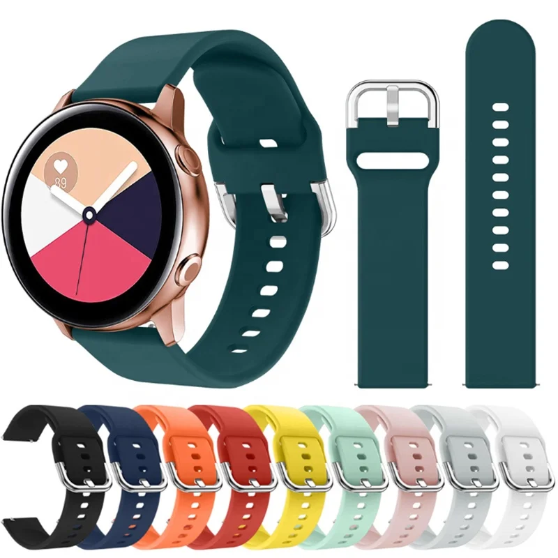 

BOORUI 22mm 20mm watch strap quick release for Amazfit gts bip gtr Strap for samsung gear s2 band galaxy watch strap 46mm, 10 colors option