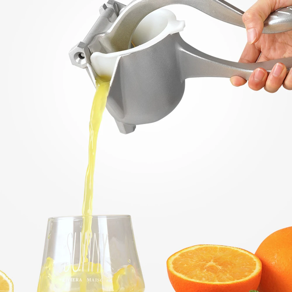 

High Quality Metal Lemon Lime Squeezer Manual Citrus Press Juicer, Sliver