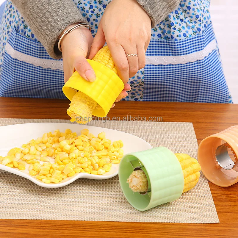 

Factory Price Corn Peeler Kernel Remover Cob Corn Grain Stripper Kitchen Gadget Cutter