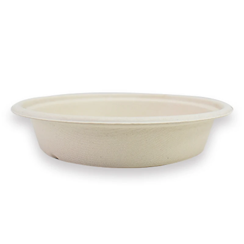 

Custom Disposable Paper Bowl Sugarcane Bagasse Pulp Biodegradable Food Container Bowl