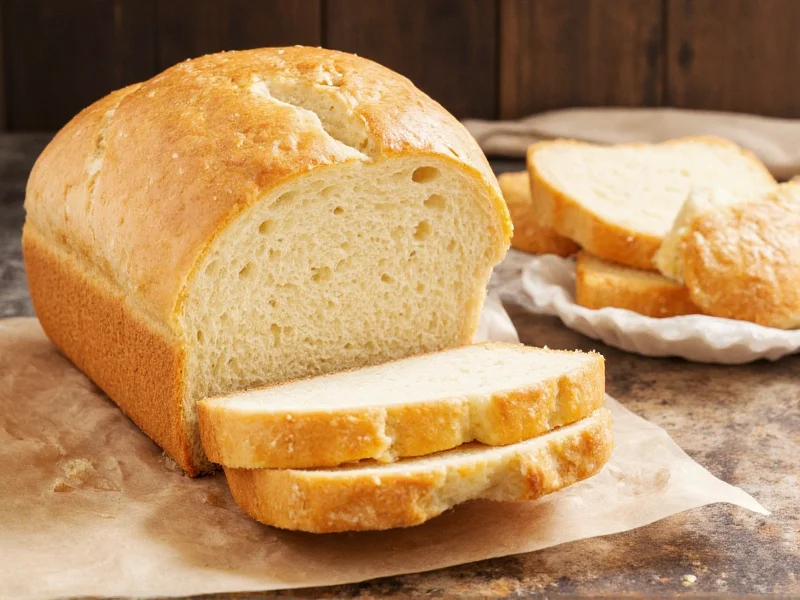 Sliced fast bread showing airy interior