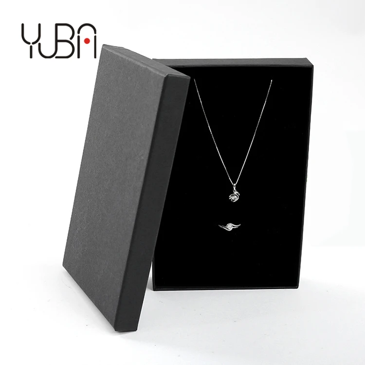 

Wholesale Jewelry Manufacturer Custom Box Set Jewelry Pendant Box Set Gift Packaging Box, Black