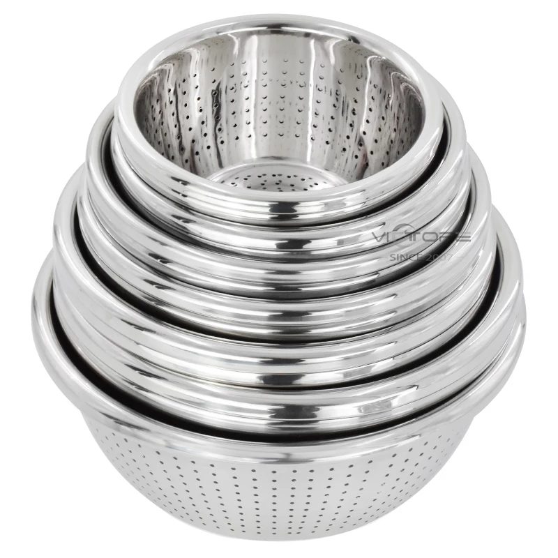 

Heavy-duty Sieve Vegetable Washing Drain Basin Bowl Set
