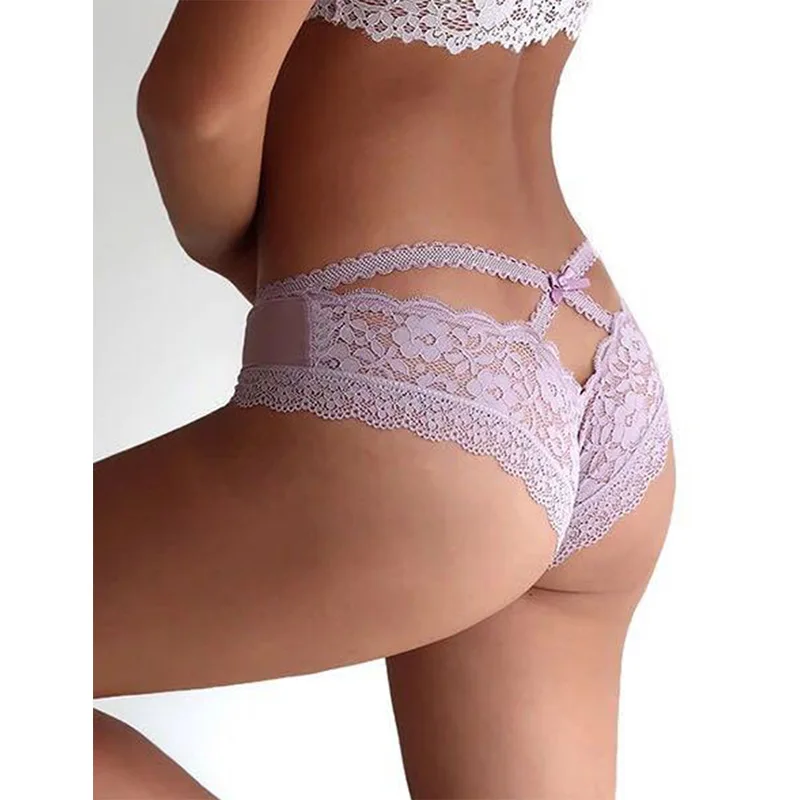

New Arrival In stock Young Girls Thong Briefs Lingerie Women Underwear Sexy Lace Panties, As photo