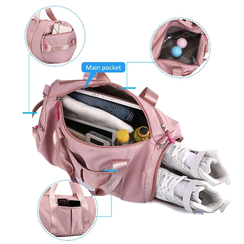

Outdoor Large Sports Bag For Women Fitness Wet Dry Men Gym Bag Waterproof Travel Training Bag, Various
