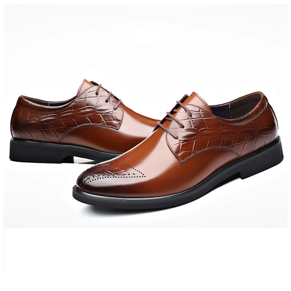 

Cowhide Business Dress Shoes Casual Wedding groom British Soft Men's Leather Shoes