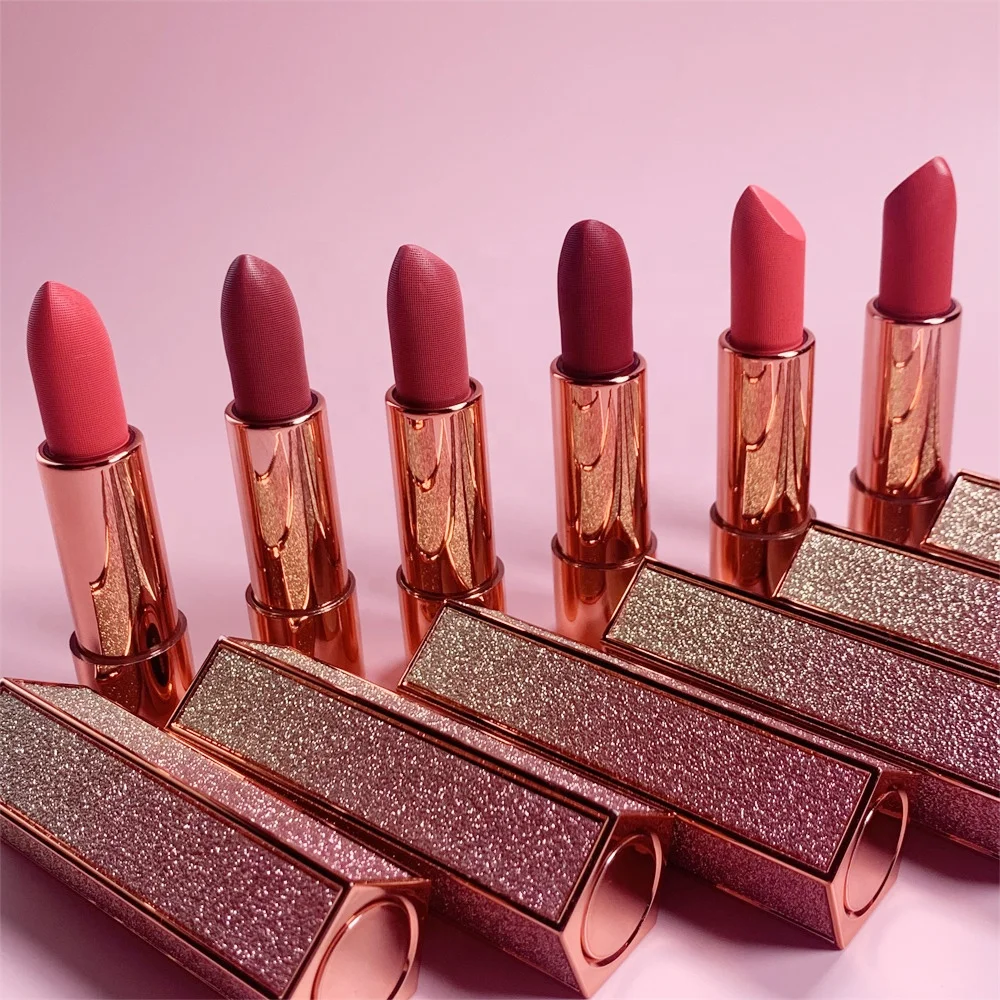 

Wholesale Cosmetic Free Shipping Rebranding Unique High Pigment Moisturizing Long Wear Lip Stick Making Supplies Creamy Lipstick