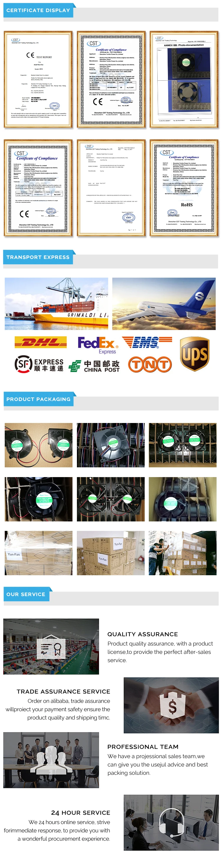 Axial Air Cooling Fan, 24V, 6025, Brushless, 12v - detail 14