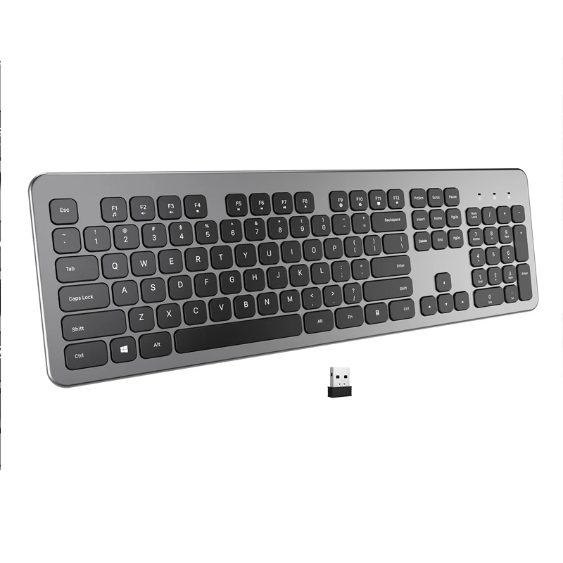 

Factory price High Quality Keyboard Ergonomic Waterproof Space Sliver Modern Sliver Office Wireless Keyboard For Desktop&Laptop