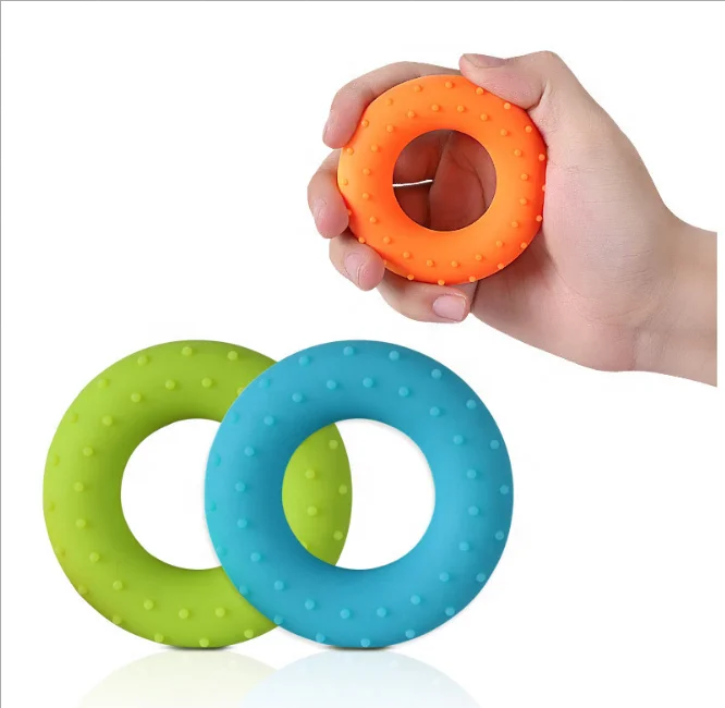 

TY New product grip device for men and women rehabilitation training sports fitness equipment massage silicone grip ring O type, Picture