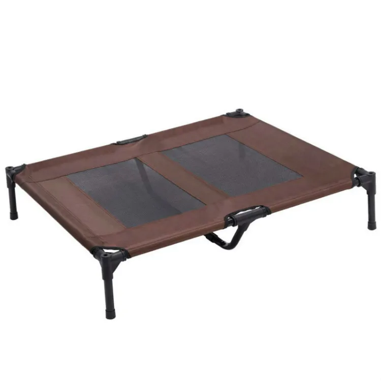 

Dropshipping Amazon hot selling foldable outdoor pet camping dog tent bed, Brown,gray