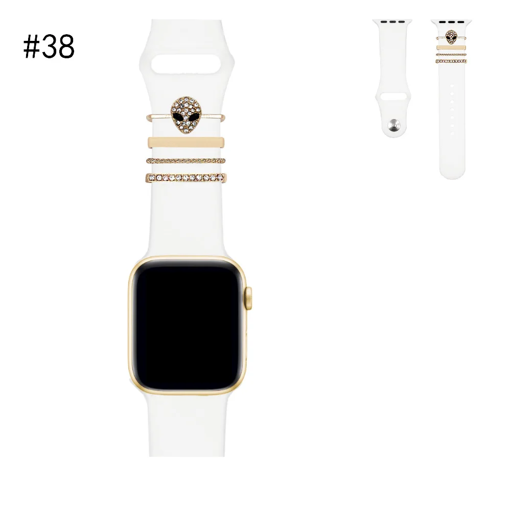 

Silicone band Decorative for Apple Watch Band Charms for Samsung Galaxy Smart Watch Sport Silicone Strap Accessories