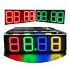 Outdoor Waterproof RF Remote Control RGB 4 Digital Electronic Double Side Led Gas station Price Signs