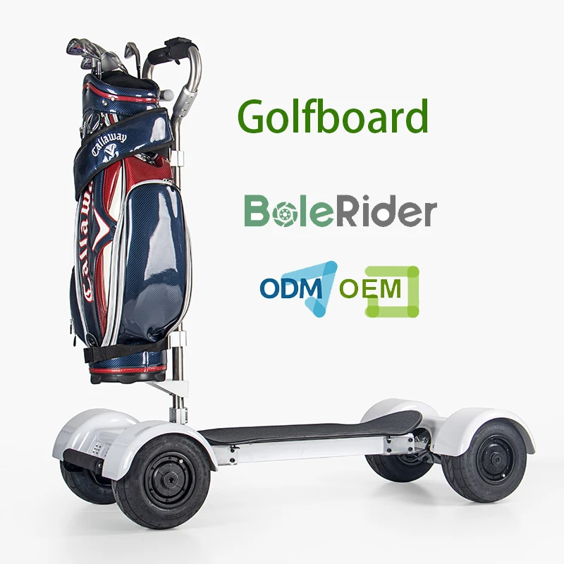 

New 4 wheels golf skateboard electric scooter Cart 60v 1000w golfboard with display