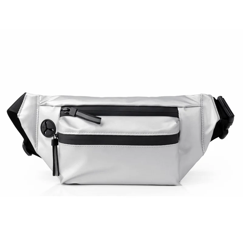 

Fashion New Custom LOGO Plain Waist Bags for Men with Earplug Port