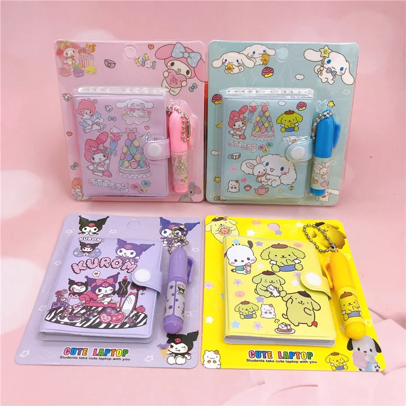 

School Stationery Sanrio Notebook Journal My Melody Kuromi Cinnamoroll Kawaii Portable Ledger Book