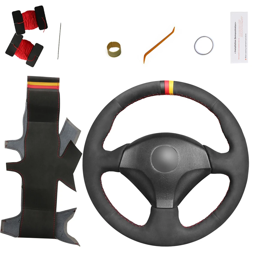 

Sport Grip Steering Wheel Cover for Honda S2000 2000 2001 2002 2003-2008 Civic Si 2002-2004 Acura RSX Type-S 2005
