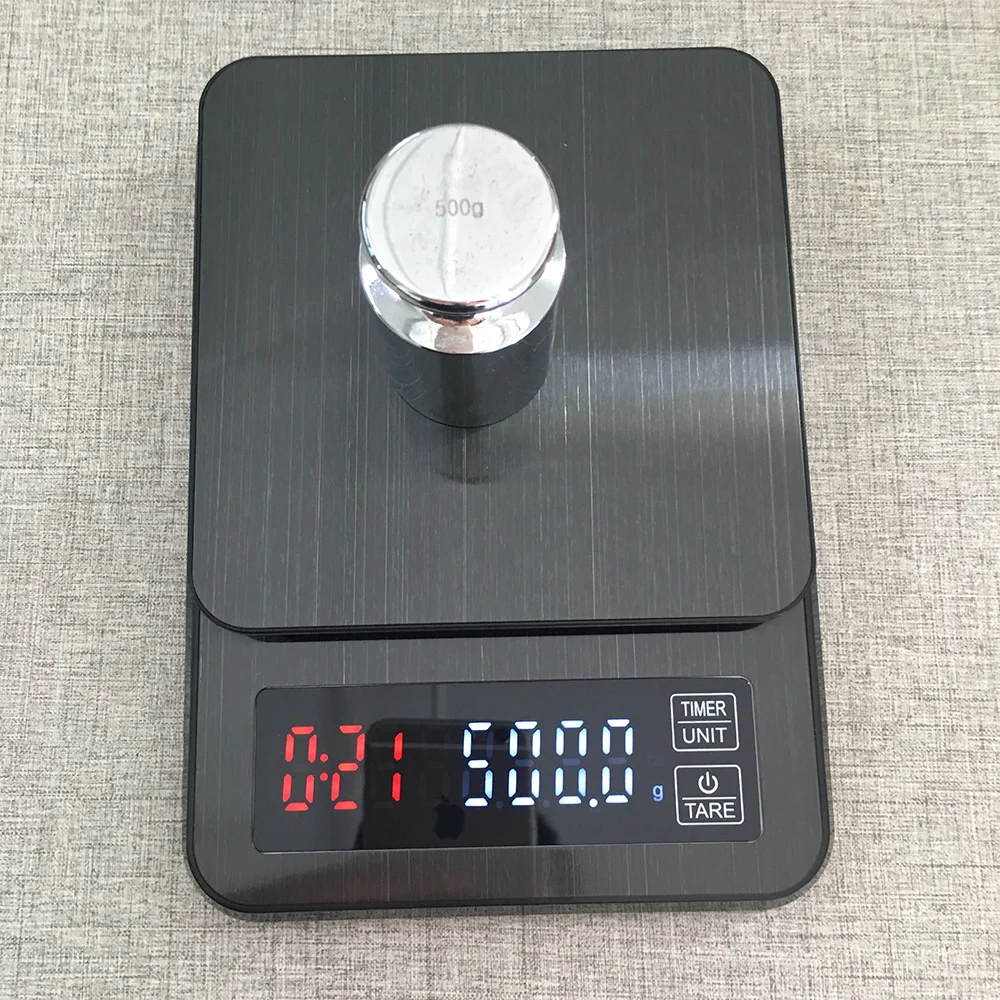 

Factory direct sale 5kg/0.1g with timer kitchen household coffee scale digital food scale, Black