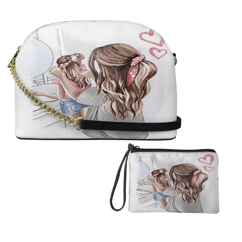 

Love Ladies Shoulder Bags Mother And Baby Printed Handbags For Women Shoulder Bags Mother's Day Gift Shoulder Bags Women 2022