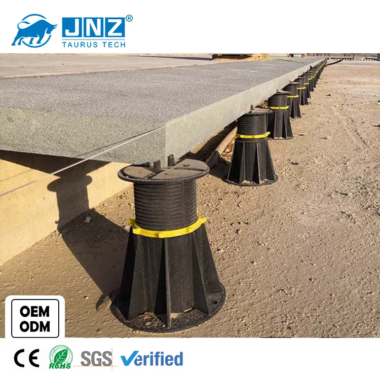 

JNZ wholesale adjustable plastic pedestal roof support raised floor stand for concrete tiles