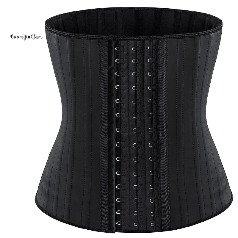 Waist Trainer Corsets Steel Boned Underbust Super Tight Firm Waist Slimming Cincher Latex Material Corset