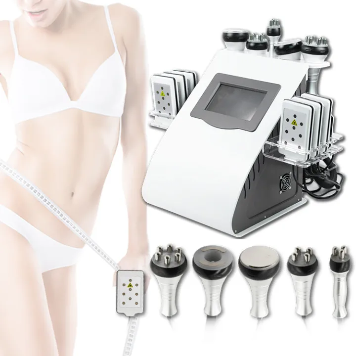 

Salon 6 In 1 Shape Face Lift Cellulite Removal 40k Cavitation Ir Radio Frequency Vacuum Body Slimming Rf Machine