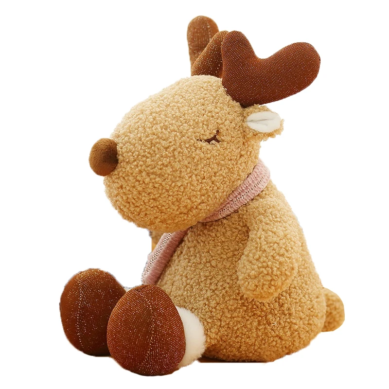 

Cute Deer Dinosaur Dog Plush Toy Doll Soothing Doll Ragdoll Pillow Christmas Gift for Dog Chew Toys Pet Product