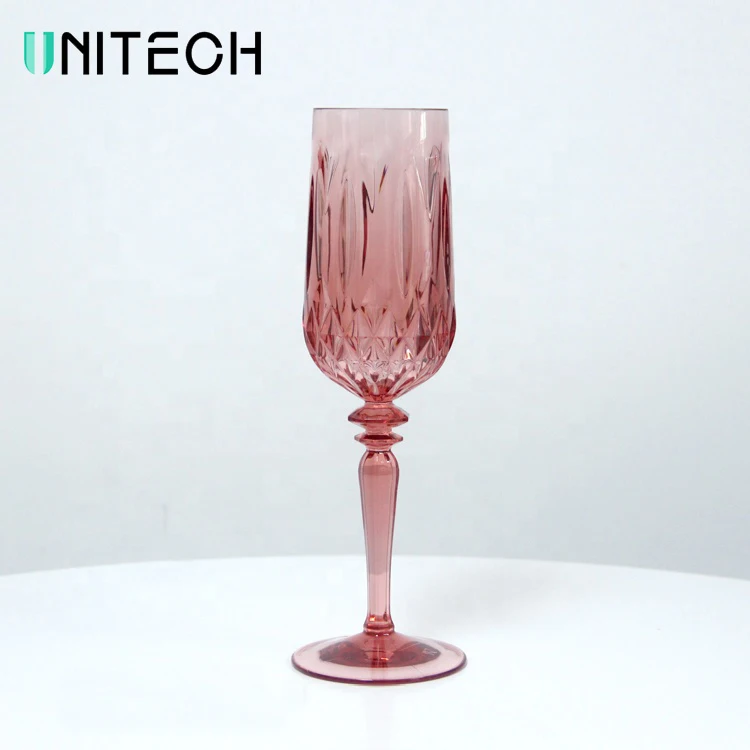 

Custom Acrylic Crystal Drinking Cups Plastic Goblet Champagne Water Glass Colored Glassware Pink Goblets Wine Tumblers Glass Cup, Grey,red,clear,or customized
