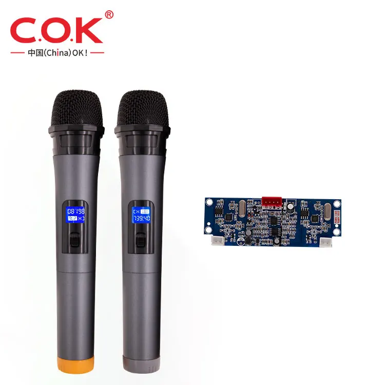 

C.O.K China Supply Black VHF Wireless Microphone System With Pcb Receiver Board